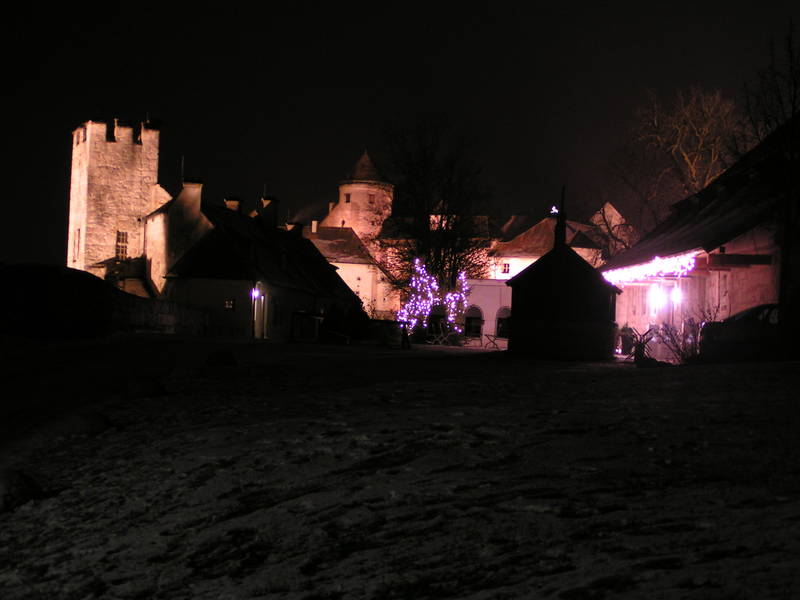 Nachts auf der Burg von Burghausen